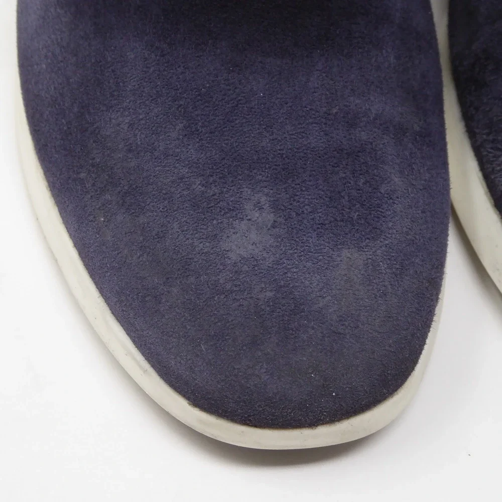 Wolf & Shepherd Mens Crossover Oxford Shoes Navy Suede Lace Up 8